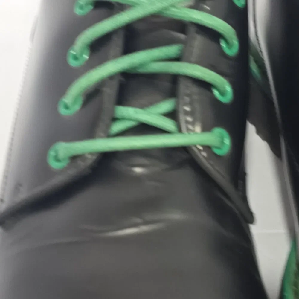 Dirk Bikkembergs Chunky Derby Shoe Goodyear Welt Mens Size 11 EU44 Black/Green